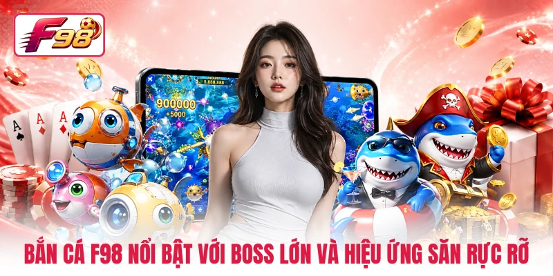 Bắn cá F98 nổi bật với boss lớn và hiệu ứng săn rực rỡ