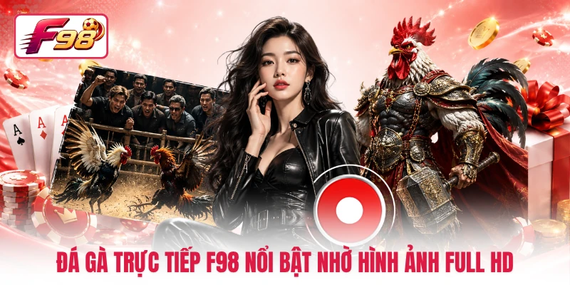 Đá gà trực tiếp F98 nổi bật nhờ hình ảnh Full HD