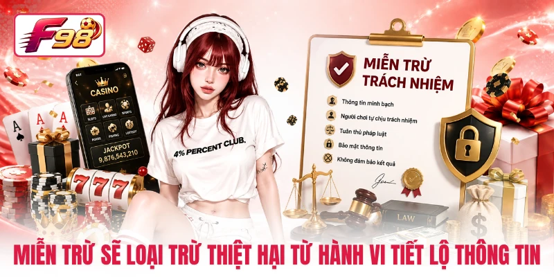 Miễn trừ sẽ loại trừ thiệt hại từ hành vi tiết lộ thông tin