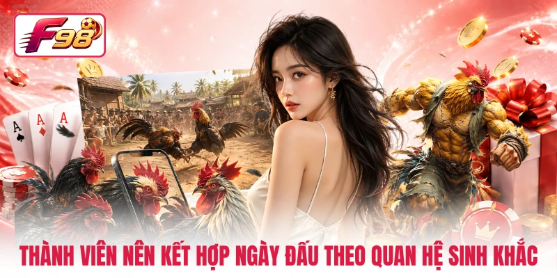 Thành viên nên kết hợp ngày đấu theo quan hệ sinh khắc