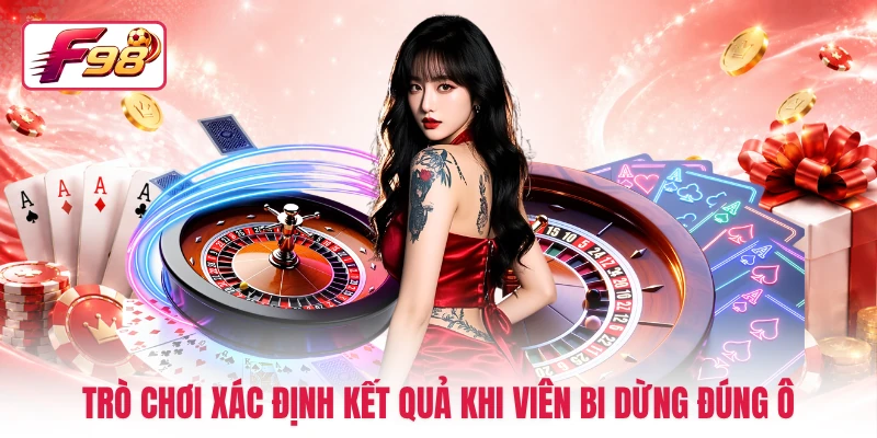 Trò chơi xác định kết quả khi viên bi dừng đúng ô